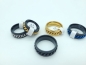 Preview: Edelstahl Ringe mit Gliederkette